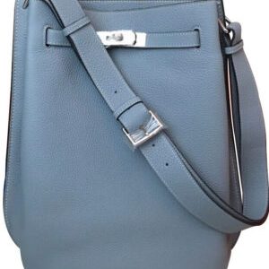 Hermes So Kelly Bag 22 Togo Leather Light Blue
