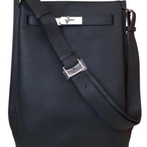 Hermes So Kelly Bag 22 Togo Leather Black