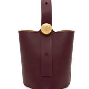 Loewe Mini Pebble Bucket Bag In Mellow Calfskin