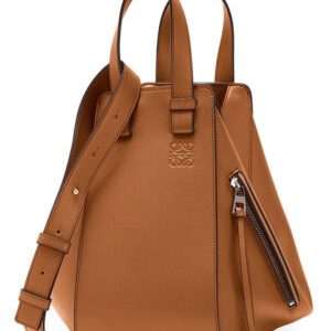 Loewe Hammock Drawstring In Classic Calfskin Coffee
