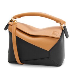 Loewe Mini Puzzle Bag In Classic Calfskin Coffee