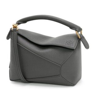 Loewe Mini Puzzle Bag In Soft Grained Calfskin