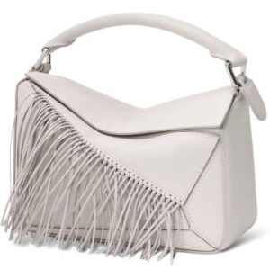 Loewe Fringe Small Puzzle Bag In Classic Calfskin A510S21