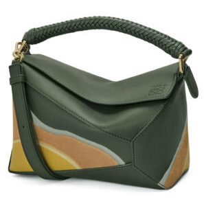 Loewe Small Puzzle Edge Landscape Bag In Nappa Calfskin
