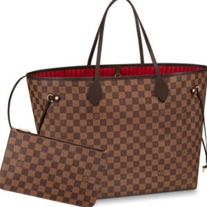 Louis Vuitton Damier Canvas Neverfull N41357 Brown