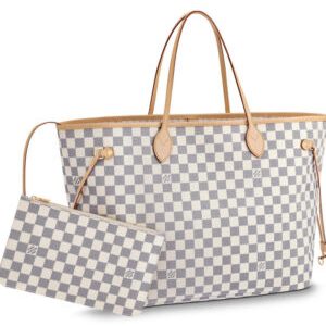 Louis Vuitton Damier Canvas Neverfull Tote N41360 White