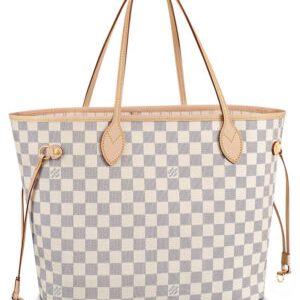 Louis Vuitton Damier Canvas Neverfull Tote N41361 White