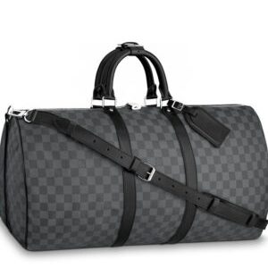 Louis Vuitton Damier Graphite Canvas Keepall N41413 Black