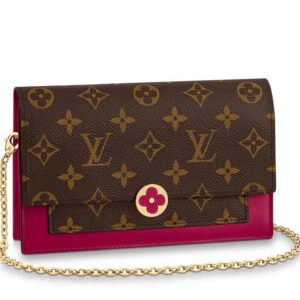Louis Vuitton Flore Chain Wallet M67404 M67405 Mauve