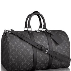 Louis Vuitton Keepall Bandouliere 55 M40605 Black