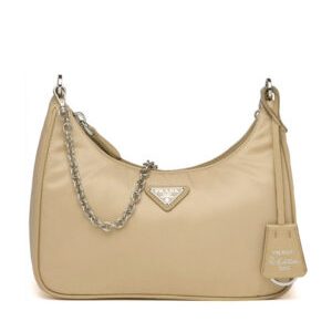 Prada Re-Edition 2005 nylon shoulder bag Apricot