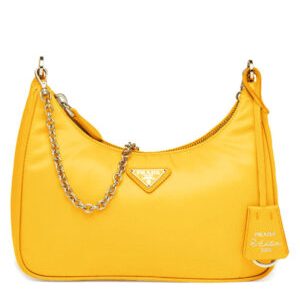 Prada Re-Edition 2005 nylon shoulder bag Yellow