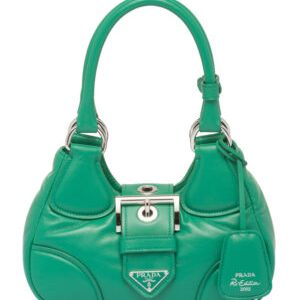 Prada Moon Padded Nappa-leather Bag 1BA381 Green