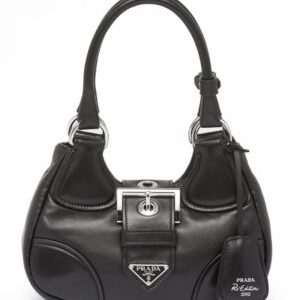 Prada Moon Padded Nappa-leather Bag 1BA381 Black