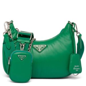 Prada Padded Nappa-leather Prada Re-Edition 2005 Shoulder Bag 1BH204 Green