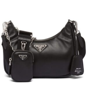 Prada Padded Nappa-leather Prada Re-Edition 2005 Shoulder Bag 1BH204 Black