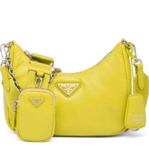 Prada Padded Nappa-leather Prada Re-Edition 2005 Shoulder Bag 1BH204 Yellow
