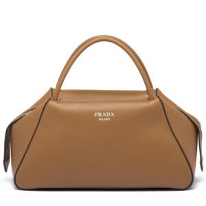 Prada Medium Leather Prada Supernova Handbag 1BA365 Coffee