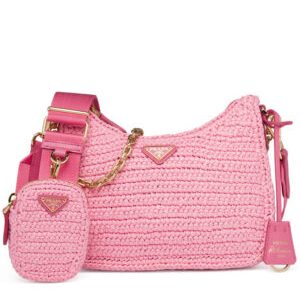 Prada Re-Edition 2005 Raffia Bag 1BH204 Pink