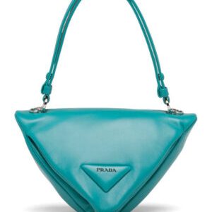Prada Padded Nappa Leather Handbag 1BA315 Blue