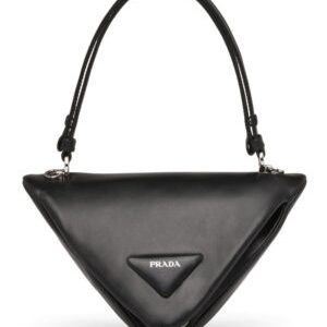 Prada Padded Nappa Leather Handbag 1BA315 Black