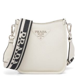 Prada Leather Mini Shoulder Bag 1BH191 Cream