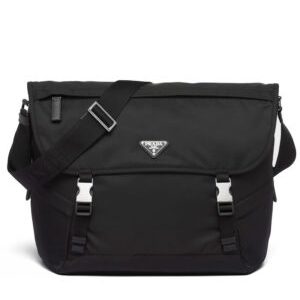 Prada Re-Nylon And Saffiano Shoulder Bag 2VD052 Black