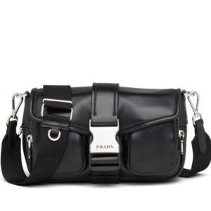 Prada Pocket Nappa Leather Bag 1BD295 Black