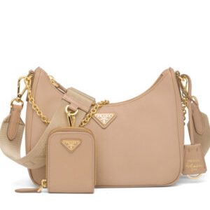 Prada Re-Edition 2005 Saffiano leather bag 1BH204 Apricot