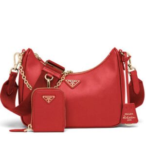 Prada Re-Edition 2005 Saffiano leather bag 1BH204 Red