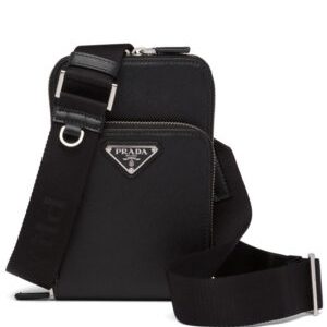 Prada Brushed Leather Smartphone Case 2ZH126 Black