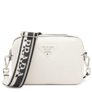 Prada Leather Bag With Shoulder Strap Cream