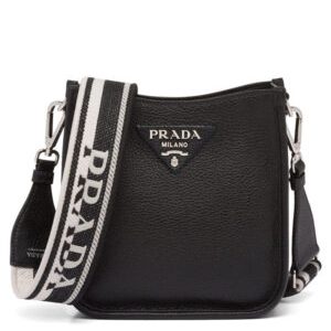 Prada Leather Mini Shoulder Bag Black