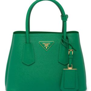 Prada Double Saffiano Leather Mini Bag Green