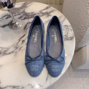 Chanel Coco Quilted Denim Ballerinas Women’s Shoes