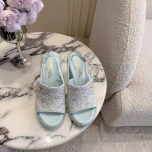 Chanel Coco Wedge Women’s Heel Sandals