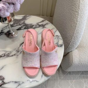 Chanel Coco Wedge Women’s Heel Sandals