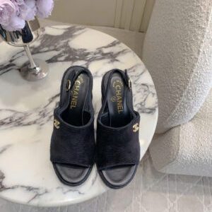 Chanel Coco Wedge Women’s Heel Sandals