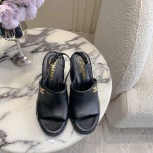 Chanel Coco Wedge Women’s Heel Sandals