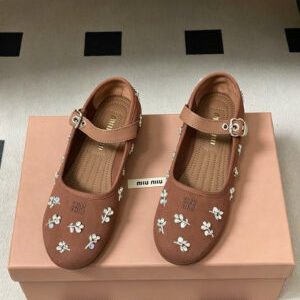 Miu Miu Mary Jane Floral Women’s Ballet Shoes