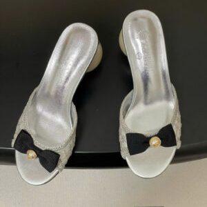 Chanel Coco Double C Logo Ribbon Women’s Sandals