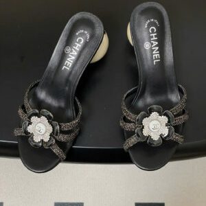 Chanel Coco Double C Logo Flower Women’s Sandals