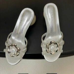 Chanel Coco Double C Logo Flower Women’s Sandals