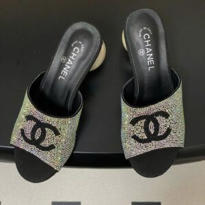 Chanel Coco Double C Logo Sequins Women’s Sandals