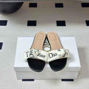 J’Adior Soupir Slide Embroidered Cotton