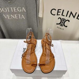 Celine Proenza Schouler Coil Ankle-Tie Leather Sandals