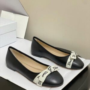 Dior J’Adior Leather Ballet Flat Shoes