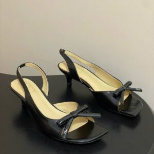 Dior Bow Heeled Slingback Sandal Soupir 4.5cm