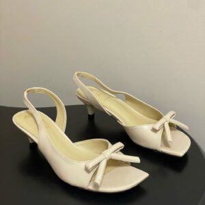 Dior Bow Heeled Slingback Sandal Soupir 4.5cm