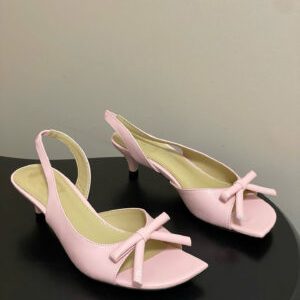 Dior Bow Heeled Slingback Sandal Soupir 4.5cm